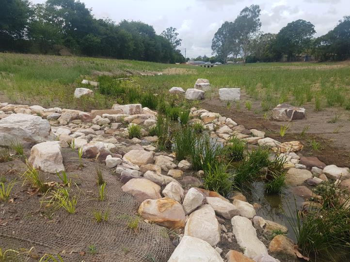 Naturalisation of Small Creek rock bed