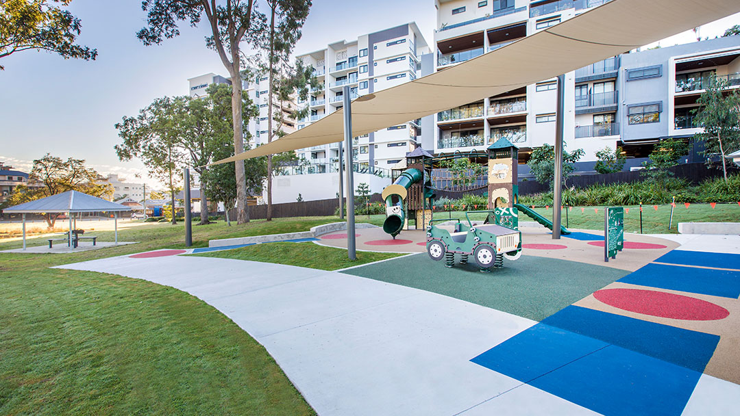 Government parks and public spaces project by TLCC in Indooroopilly Brisbane