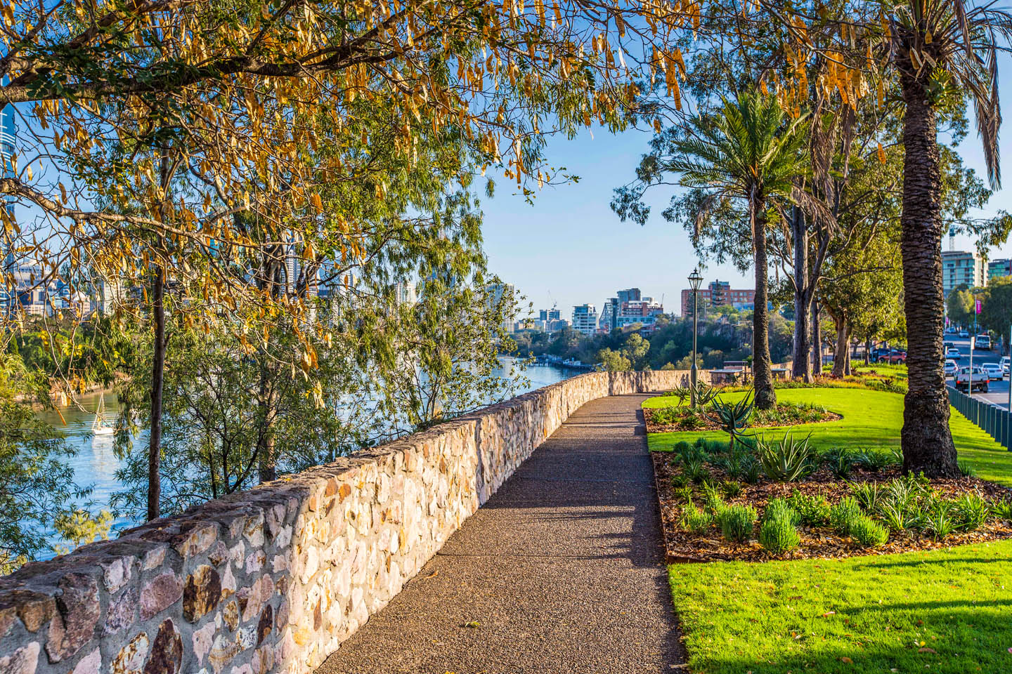 River Terrace Cliff-top Garden Renewal in Kangaroo Point Brisbane by TLCC