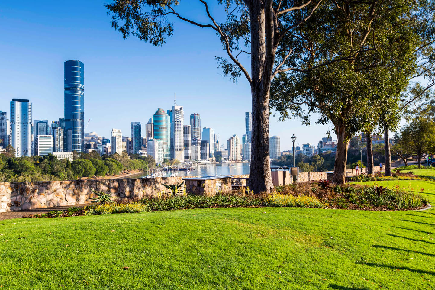 River Terrace Cliff-top Garden Renewal in Kangaroo Point Brisbane by TLCC