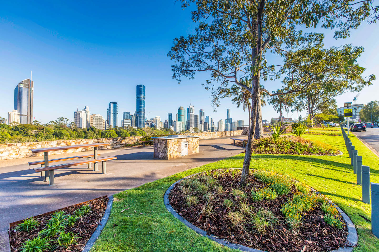 River Terrace Cliff-top Garden Renewal in Kangaroo Point Brisbane by TLCC