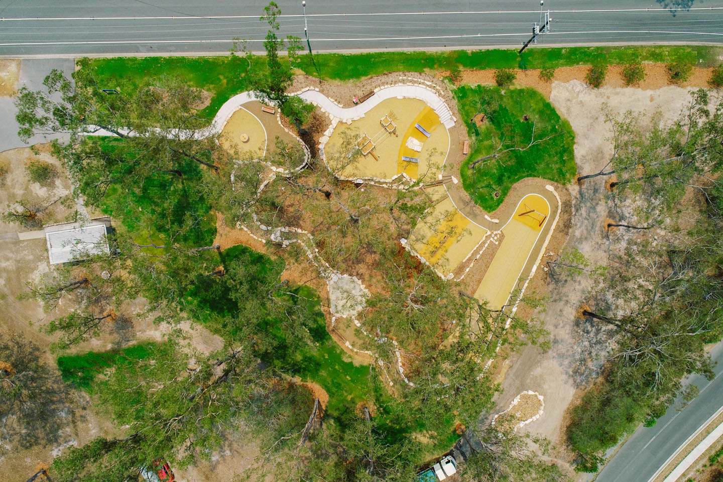 Nature Play Gilston Park playground construction project on the Gold Coast by TLCC